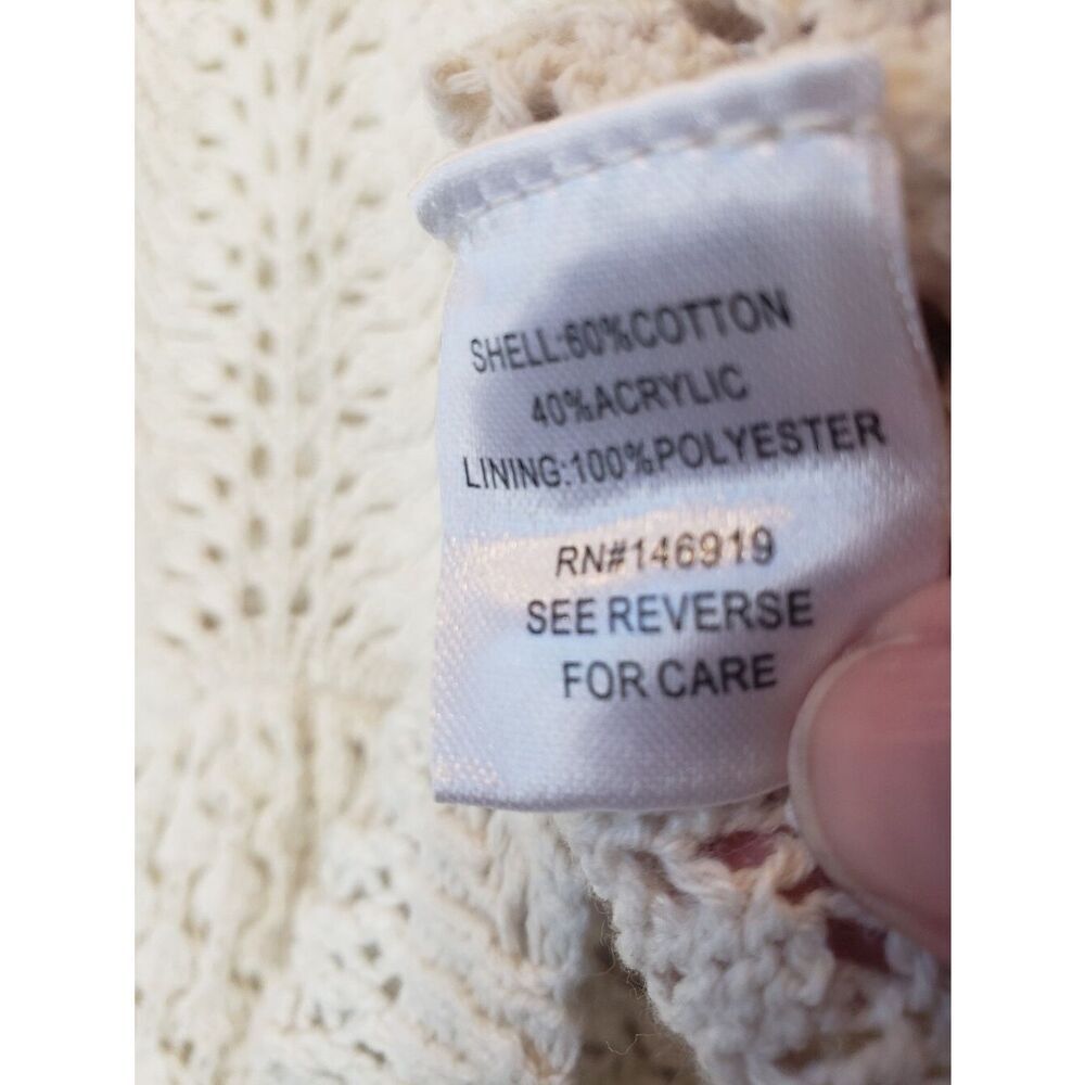 NWT FRESHMAN 1996 2 Piece Crochet Knit Mini Skirt & Crop Top Large - Picture 11 of 12